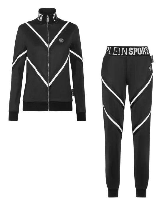 Jogging Set: Zip-up Jacket + pants Statement