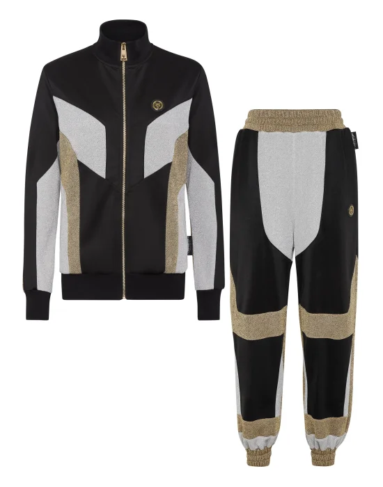 Jogging Set: Zip-up Jacket + pants Statement