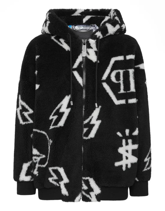 Eco fur Bomber Monogram
