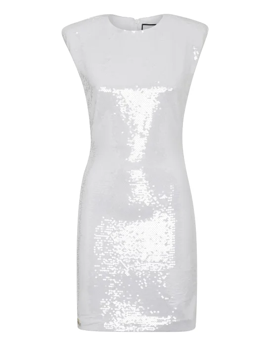 T-shirt Dress Sleeveless  with Crystals