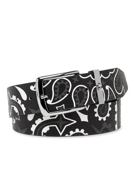 Leather Belt Paisley
