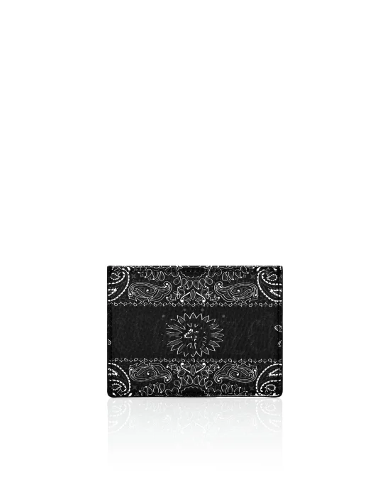 Leather Credit Cards Holder Paisley