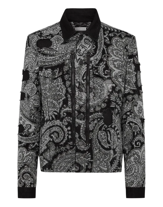 Denim Jacket Paisley Stones