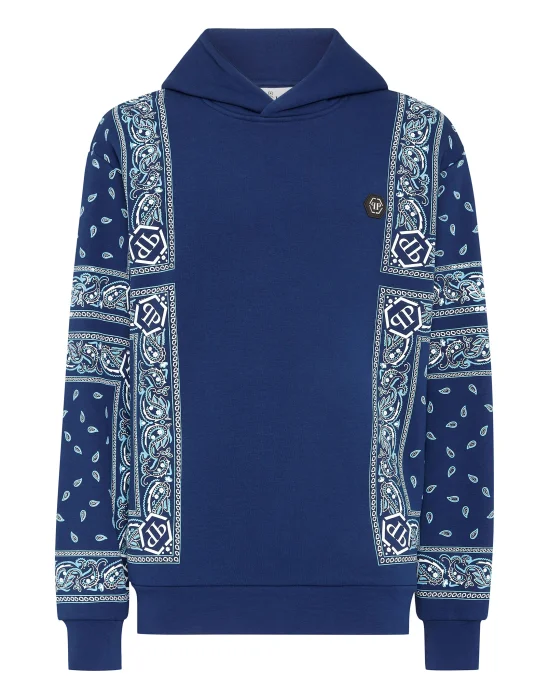 Hoodie sweatshirt Paisley Bandana