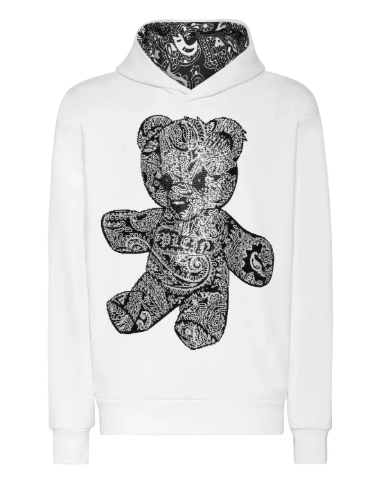 Hoodie sweatshirt Paisley Teddy Bear