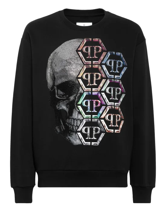Sweatshirt LS Skull and Plein