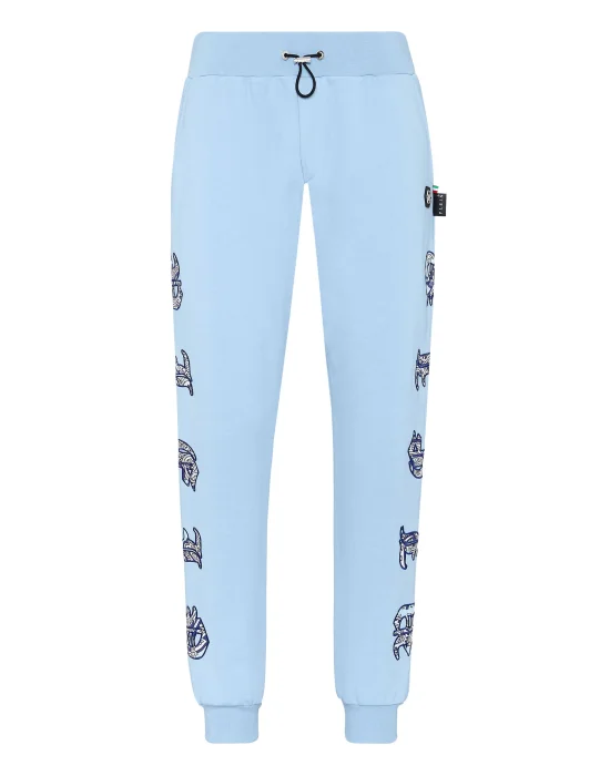 Satin Jogging Trousers Paisley Gothic Plein