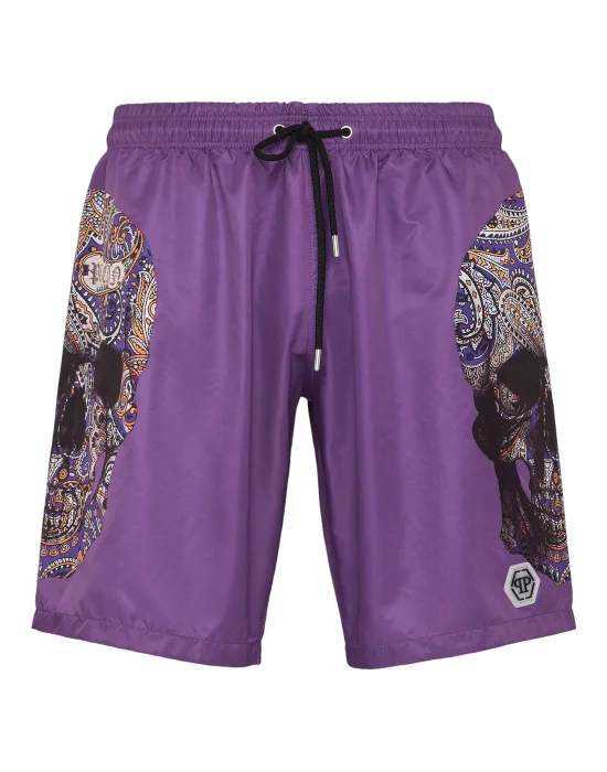 Swimwear Boxer Paisley Skull