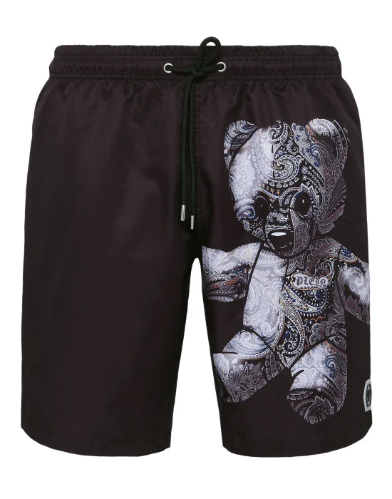 Swimwear Boxer Paisley Teddy Bear