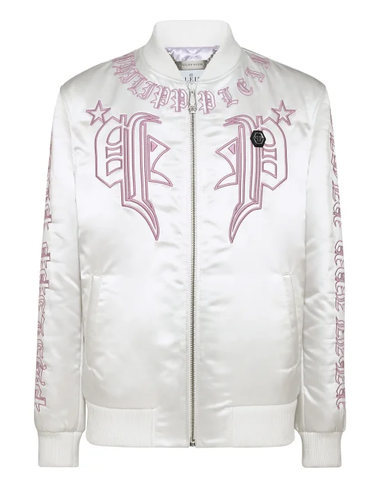 Satin Bomber Gothic Banner