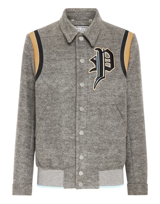 Wool Bomber Gothic Plein