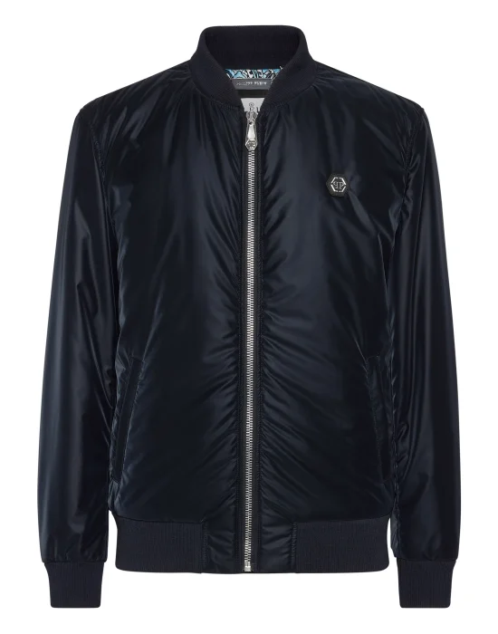 Nylon Bomber Paisley Teddy Bear