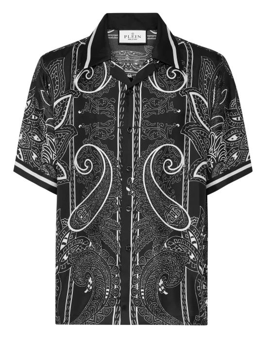 Silk Shirt SS Paisley Foulard