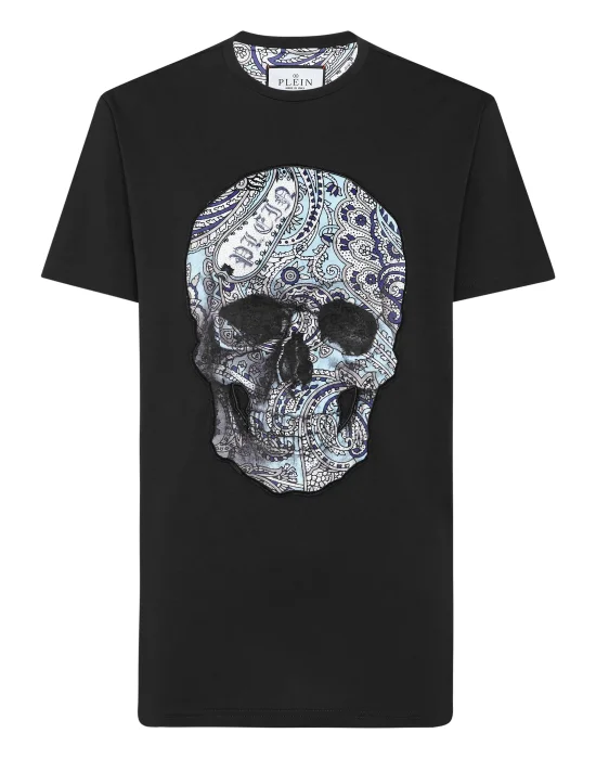 T-shirt Round Neck SS Paisley Skull