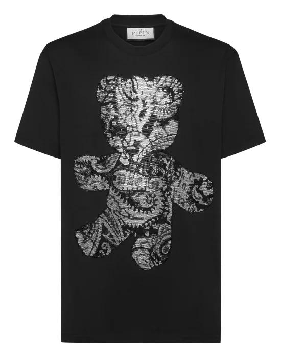 T-shirt Round Neck SS Paisley Teddy Bear