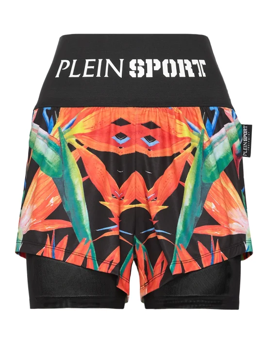 Double-layered jogging shorts