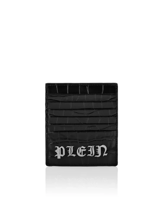 Crocco Printed Leather Credit Cards Holder Gothic Plein