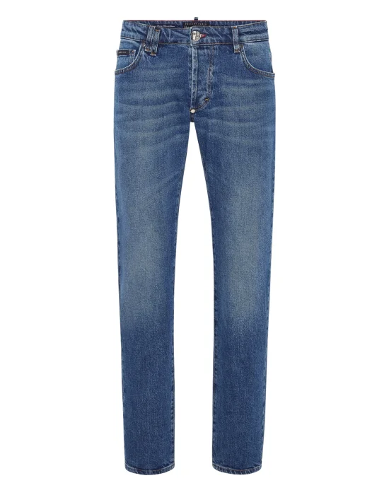 Denim Trousers Super Straight Cut Tattoo