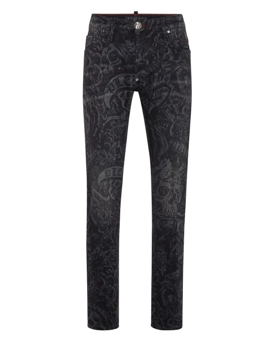Denim Trousers Super Straight Cut Tattoo