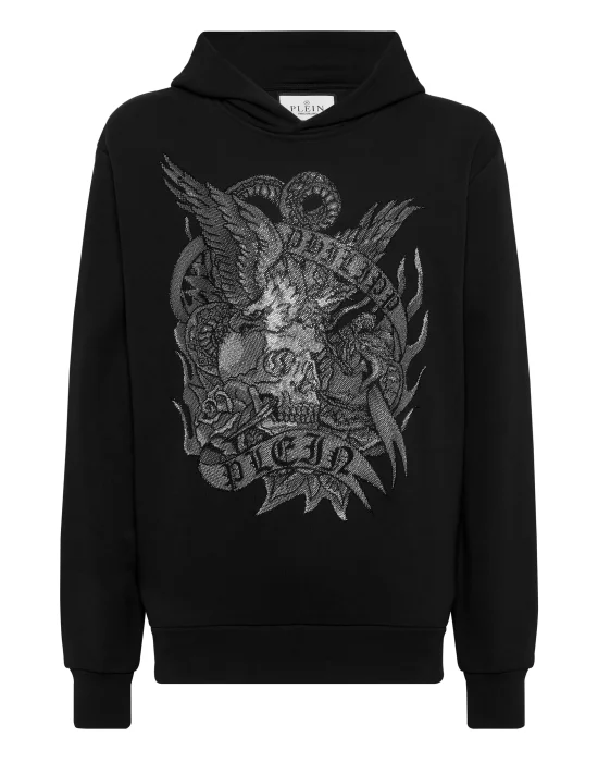 Hoodie Sweatshirt Crystal Tattoo