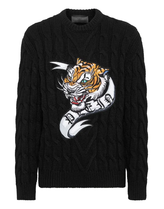 Wool Blend Roundneck Tattoo