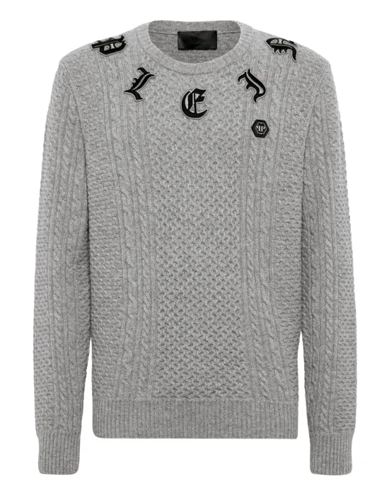 Wool & Cashemere Pullover Round Neck LS
