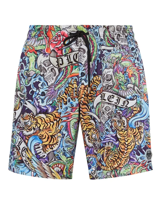 Long Swim Boxers Tattoo