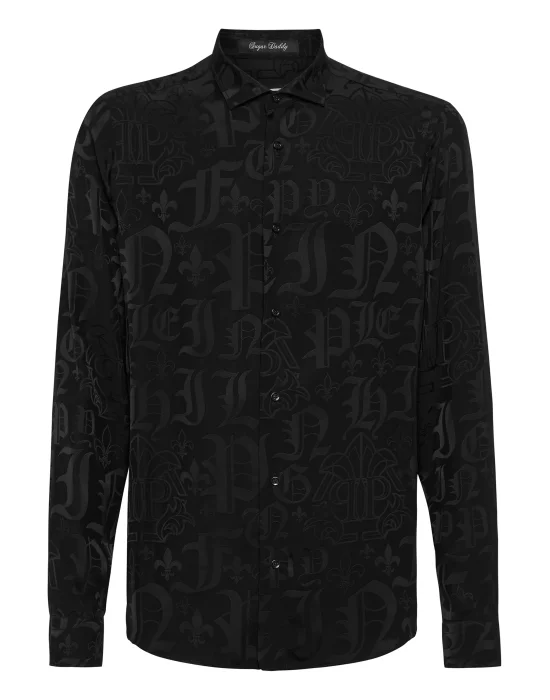Jacquard Shirt Sugar Daddy Cut LS Monogram