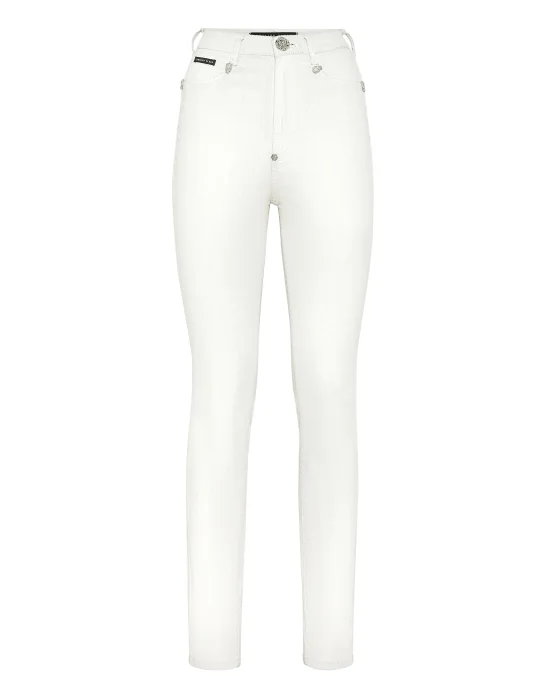 Crystal Skull Denim Super High Waist Jegging