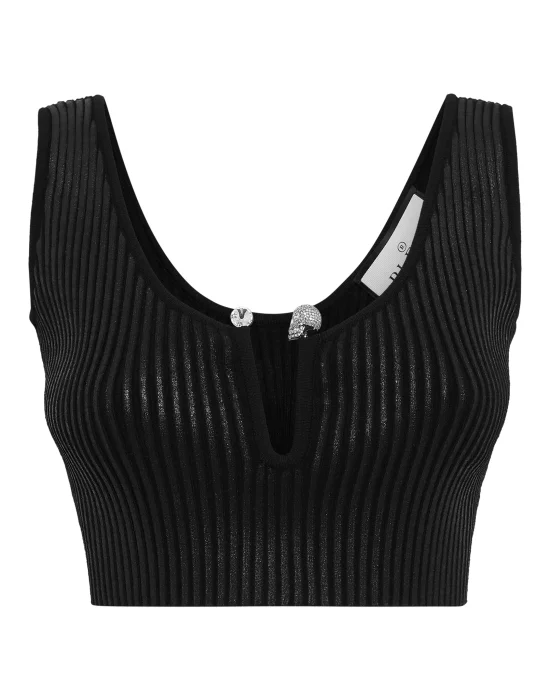 Coated Knit Top