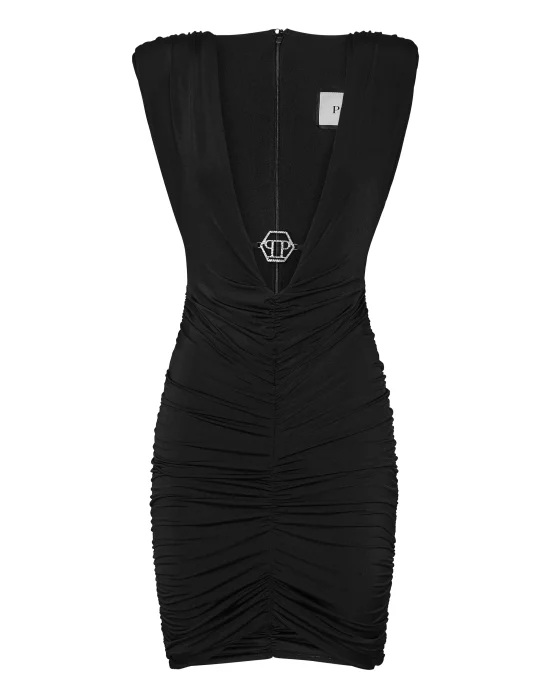 Sleeveless Mini Dress Hexagon