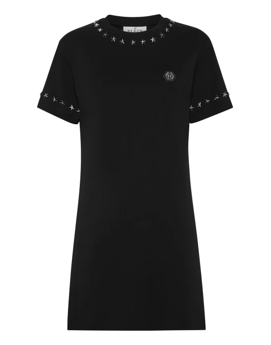 Sexy Pure T-shirt Dress Stars