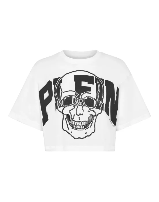 Cropped T-shirt Skull