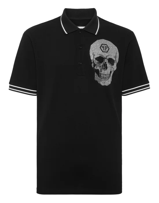 Polo T-Shirt Crystal Skull