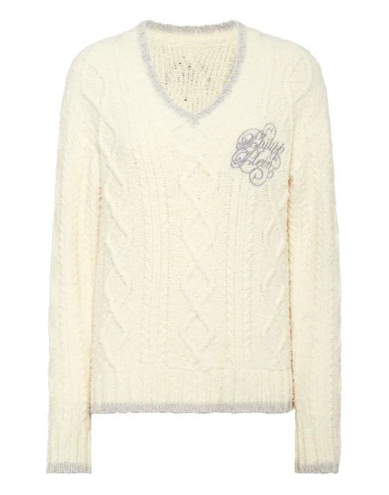 Loose Fit V-Neck Sweater