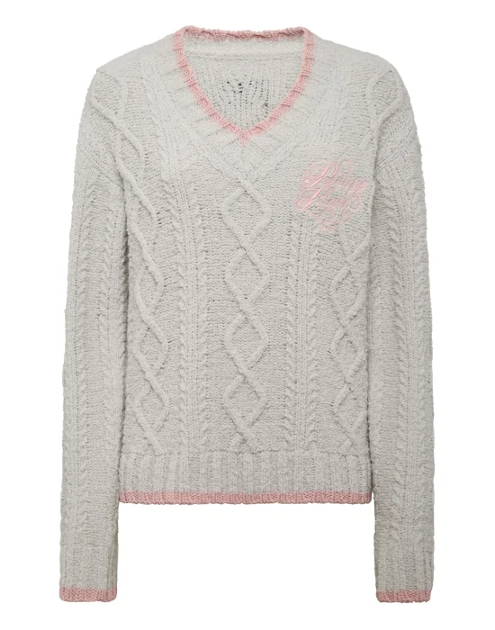 Loose Fit V-Neck Sweater