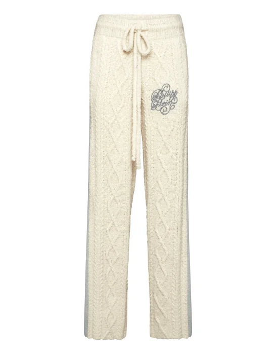 Knit Straight Joggers Signature