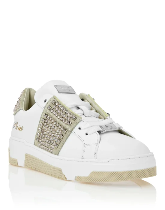 Low Top Sneakers Strass Studs