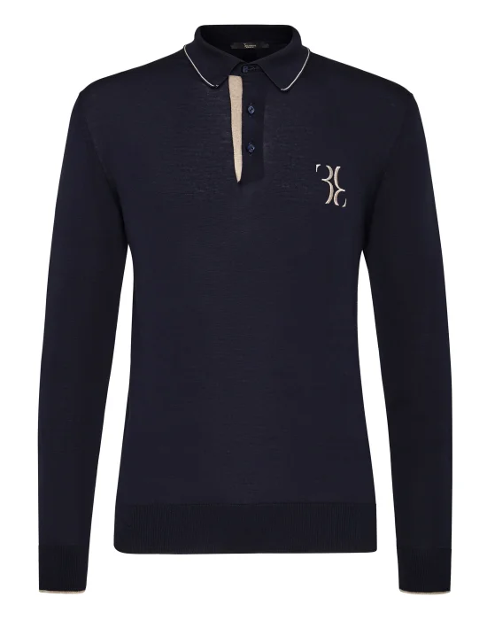 Pullover Polo-Neck LS Double B