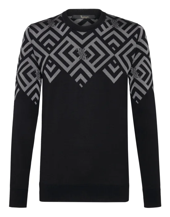 Pullover Round Neck LS Double B