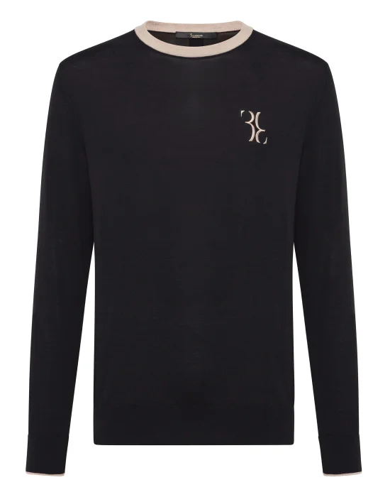 Pullover Round Neck LS Double B