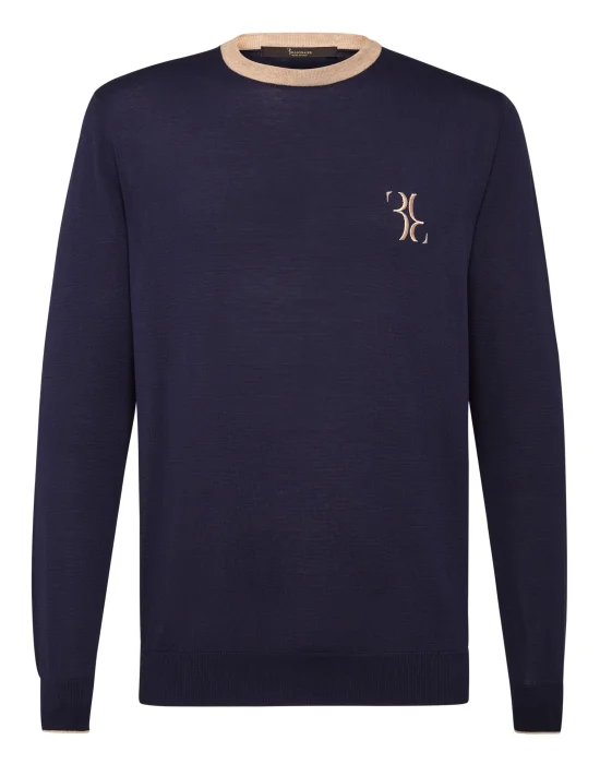 Pullover Round Neck LS Double B