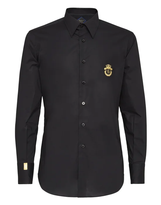Shirt Silver Cut LS/Milano Crest