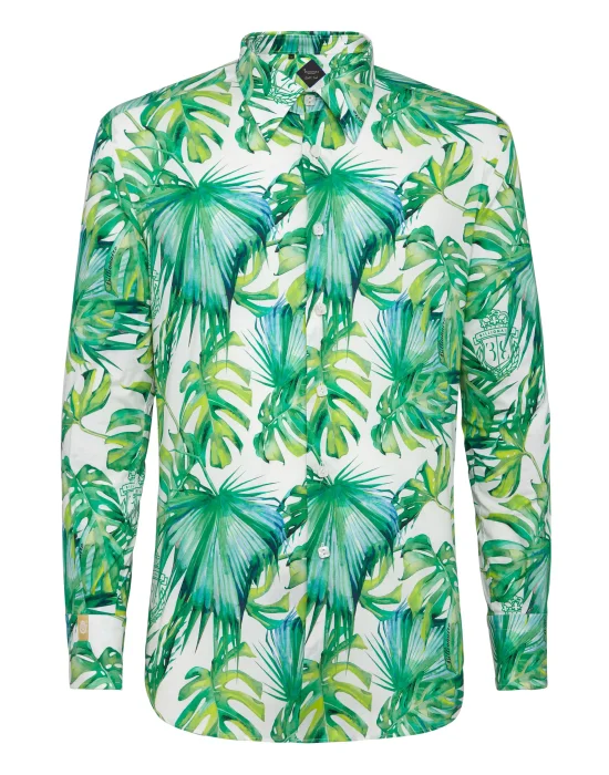 Shirt Gold Cut LS/Milano Palms