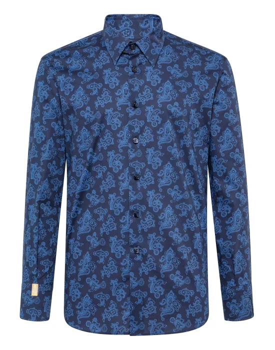 Shirt Silver Cut LS/Milano Paisley