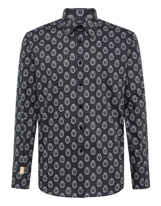 Shirt Silver Cut LS/Milano Lion