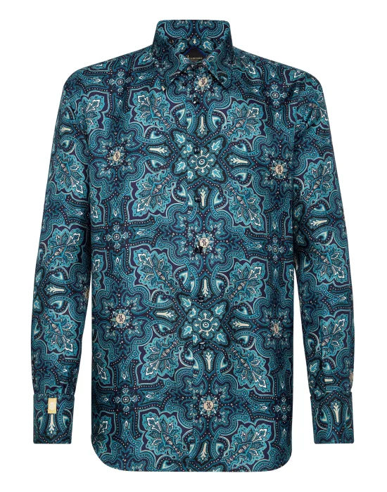 Shirt Gold Cut LS/Milano Paisley
