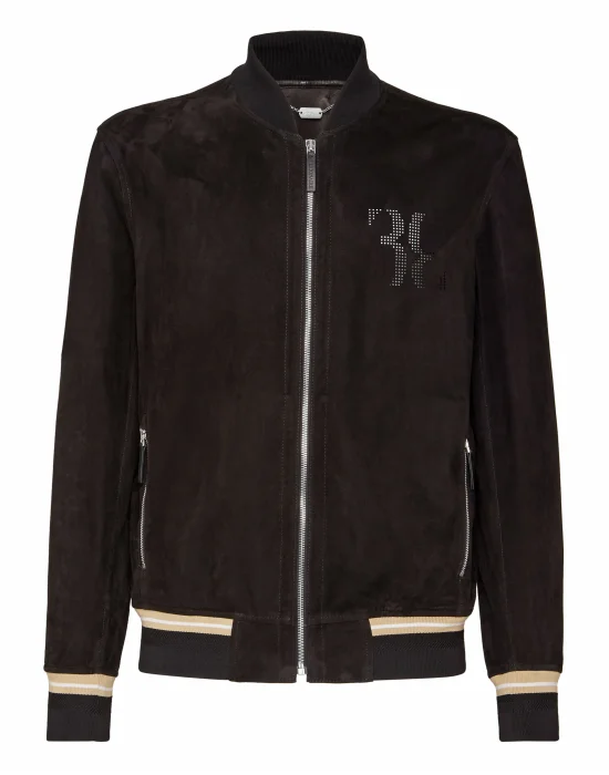 Leather Bomber Double B