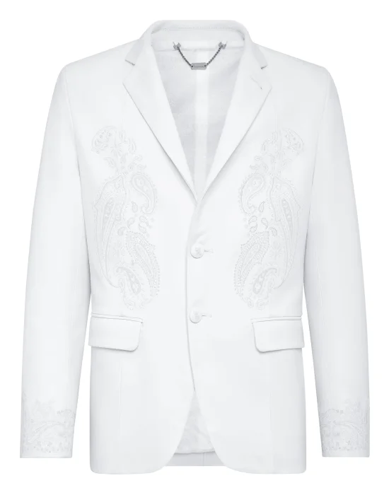 Leather Blazer Paisley
