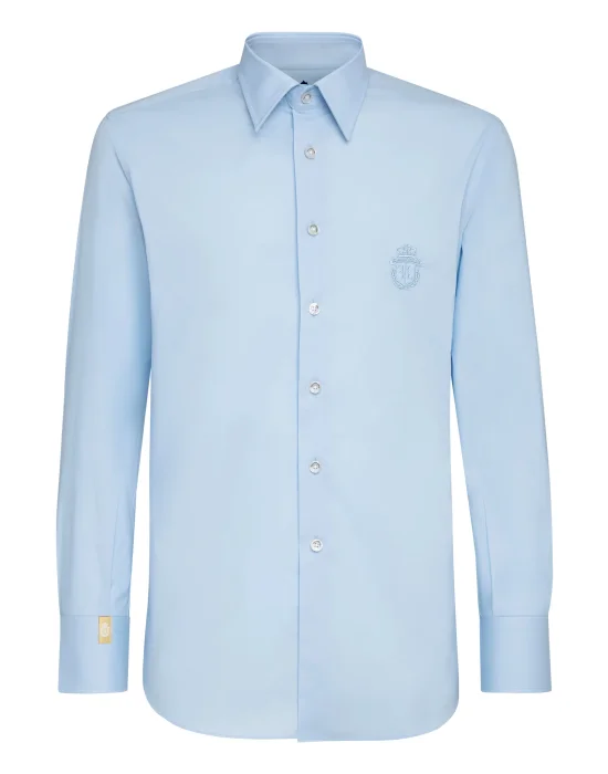 Shirt Silver Cut LS/Milano Crest